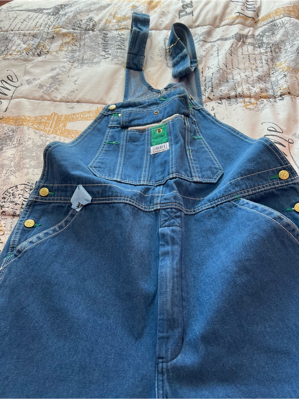 Liberty Men's Dark Blue Denim Overalls